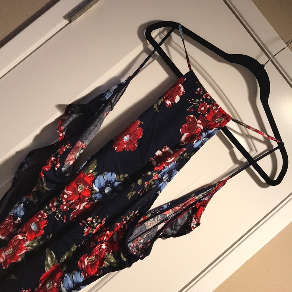 Plus Size Floral Flouncy High Low Maxi Dress NWT - Picture 6 of 6